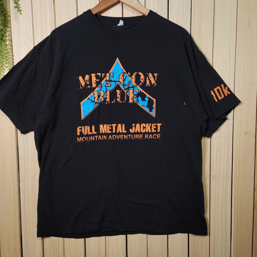 Met Con Blue Graphic Shirt Full Metal Jacket Black. Black Graphic Tee